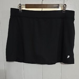 Prince Women's Black Athletic Skort Tennis Golf Stretch Comfort Size XL EUC